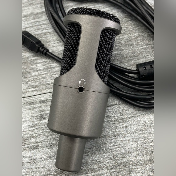 Condenser Gaming Microphone USB Noise Cancellation 16 Bit Preowned Box Cord - Picture 5 of 13